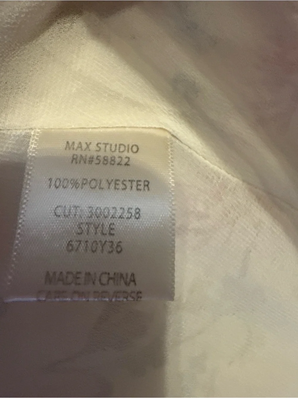Max Studio Cream Floral Sleeveless Camisole with Pink & Purple Blooms